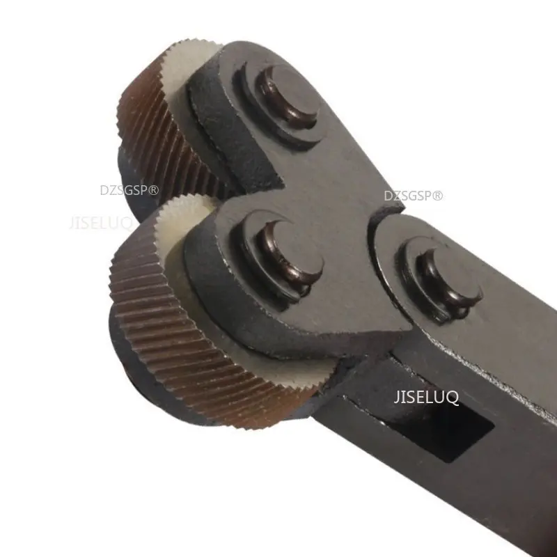 Knife Hob Nurling Tool Steel Double Wheel Rectilinear Pitch Knurling Set 0.5mm 1mm 2mm Embossing Wheel Reticulated Knurling