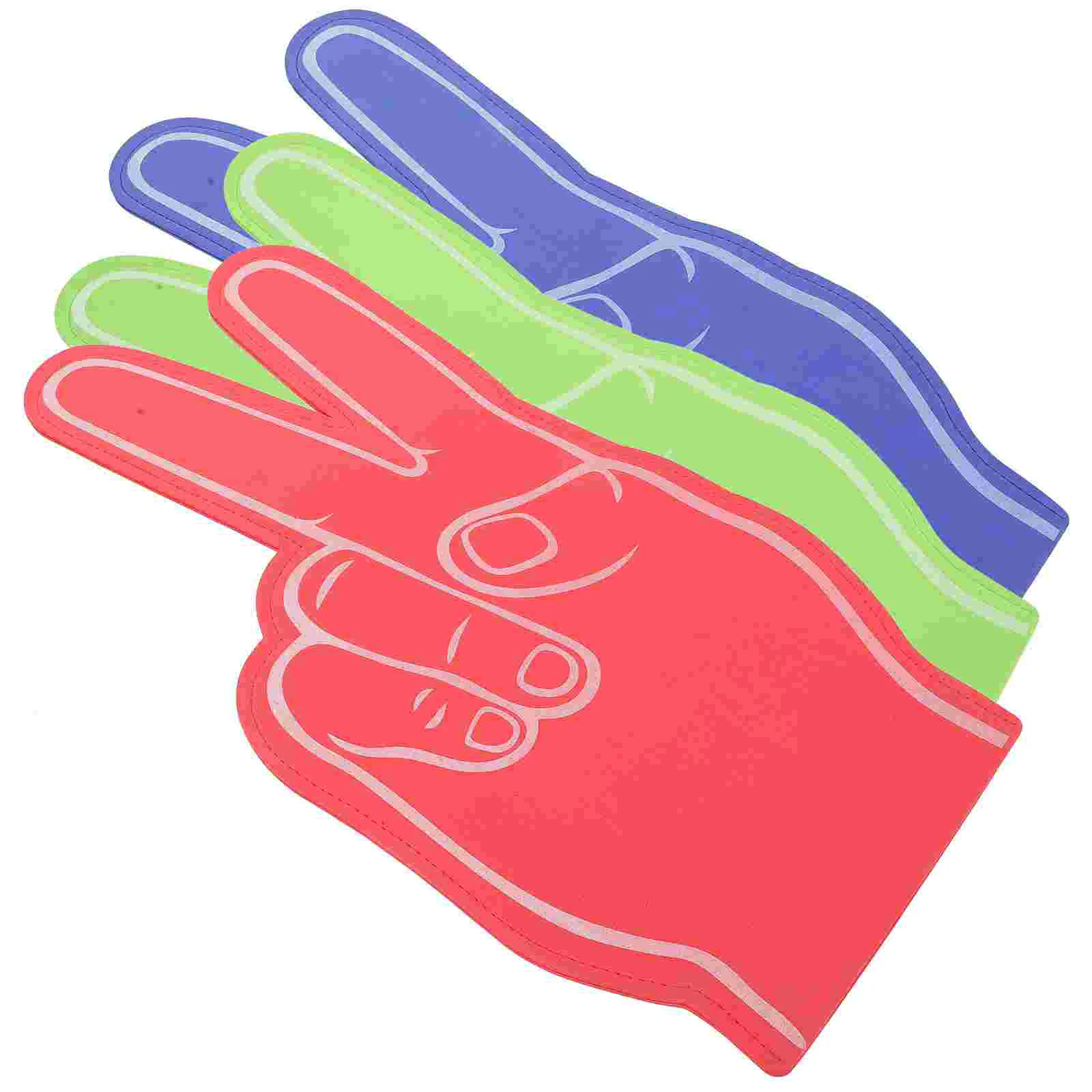 3 Pcs Cheer Finger Fan Pointer Cheerleading Foam Hand Bulk Sports Eva Fingers for Child