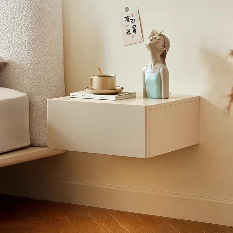 Bed Table Bookcase Sofa Side Desk Drawer Bedside Cabinet Storage Designer Bedroom Floating Nightstand Cajonera Multifunctional