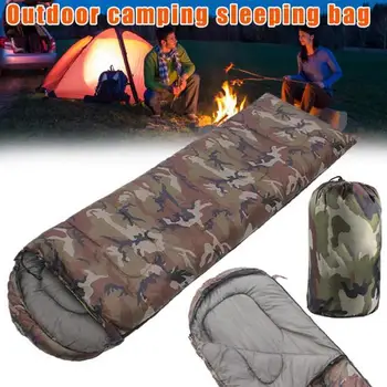 Outdoor Sleeping Bag Ultralight Winter Cotton Sleeping Bag Warmth Single Person Sleeping Bag Envelope Camping Sleeping Bags 2