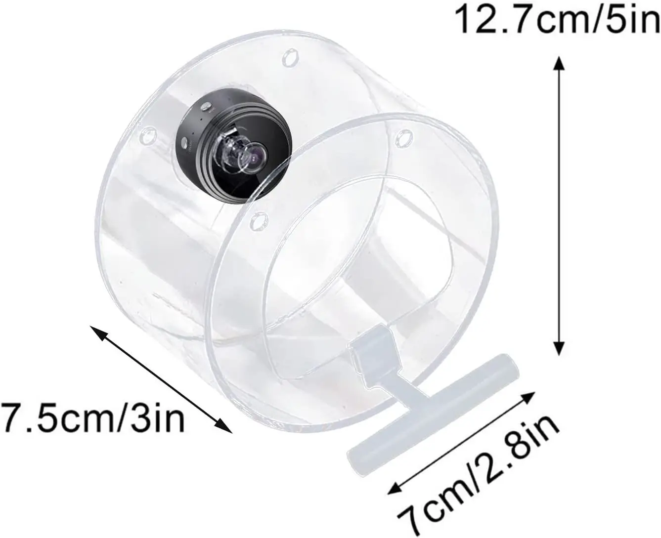 Bird Feeder Camera 1080P HD Outdoor Bird Watching Proof Resistant Water Clear Transparent Feeders House