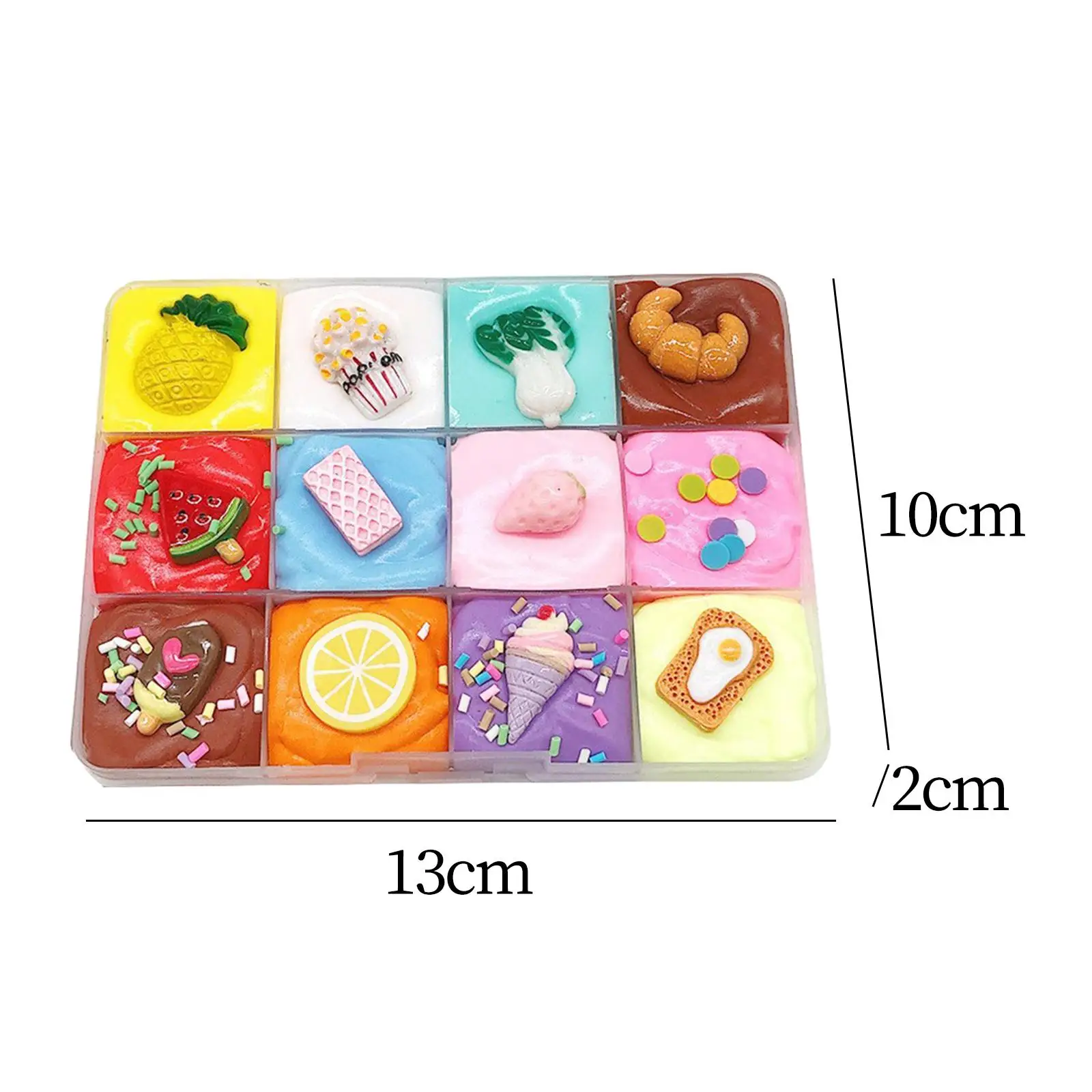 DIY Fluffy Slime Fruit Dish Kit for Kids Adults