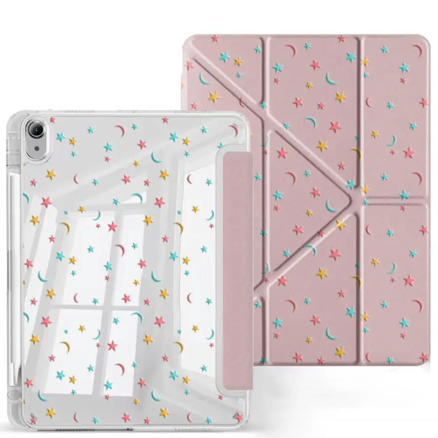 Pastel Y-Fold Tablet Case with Holder and Cover