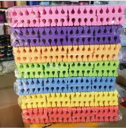 25 pairs/lot random colour EVA toe separator nail care tool manicure nail art tool divider