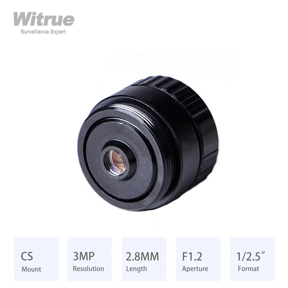 HD 3MP 2.8mm Lens CS Mount F1.2 1/2.5" for Surveillance Security CCTV AHD IP Cameras image 4