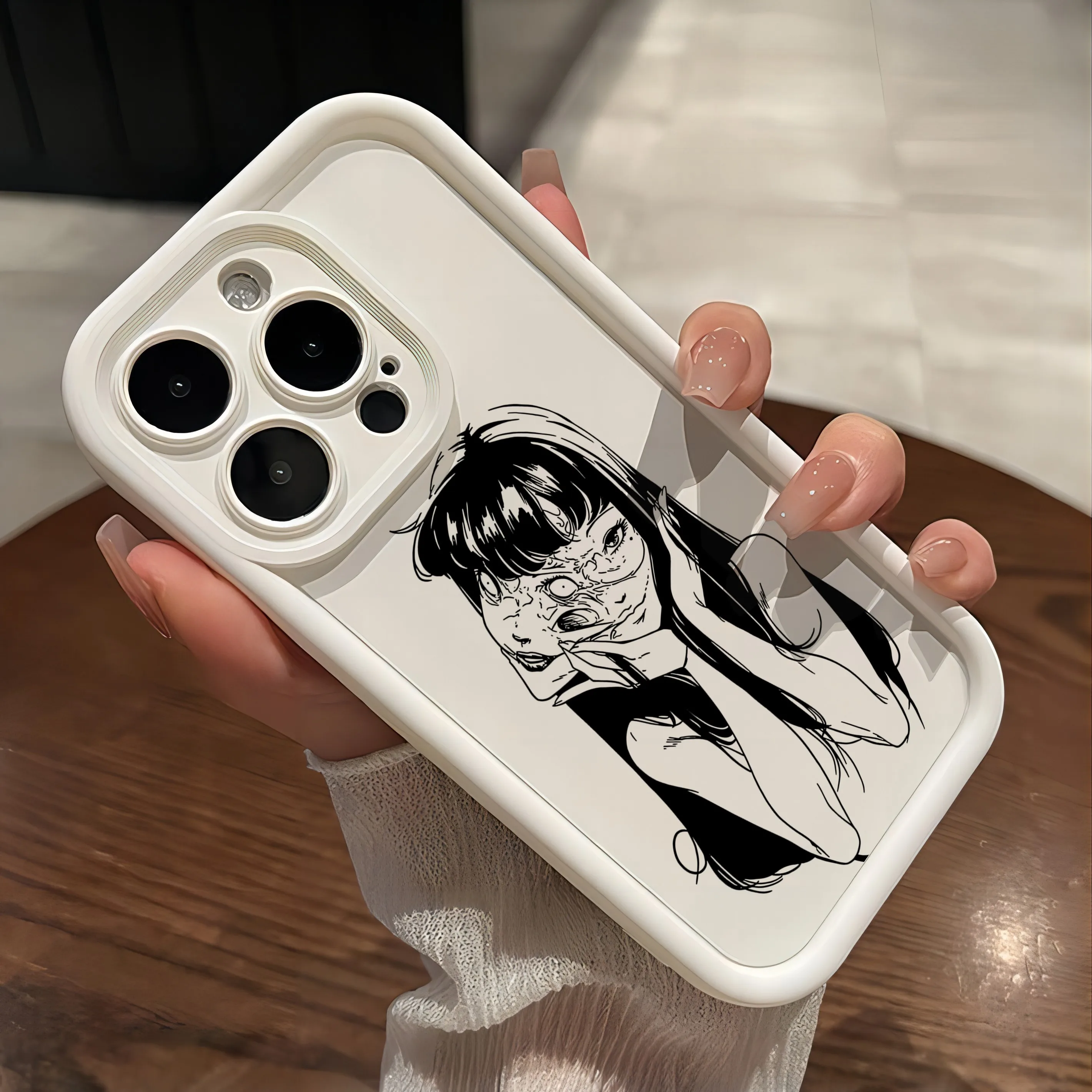 Luxury Junji Ito Horror Art Phone Case