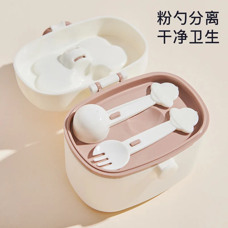 Portable Baby Food Storage Box Bpa Free Formula Dispenser Cartoon Infant Milk Powder Box Toddler Snacks Cup Container
