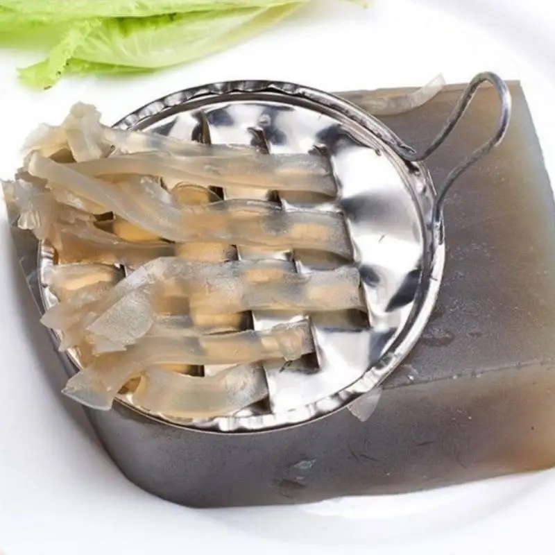 Stainless Steel Jelly Scraper 1PC Practical Household Macroporous DIY Jelly Scraper Bean Cold Noodle Kitchen Gadget New kitchen accessories
