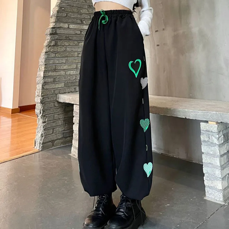 Black Y2K High Waist Trousers For Joggers Women Harajuku Korean Vintage Wide Leg Pants Pant Pantalon Femme Streetwear dress pants
