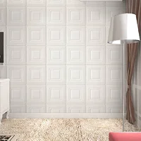 70cm*70cm 3D Room Decor Warm Decoration Self-adhesive Wall Stickers Foam Waterproof Anti-collision Wallpaper Ceiling Background 2