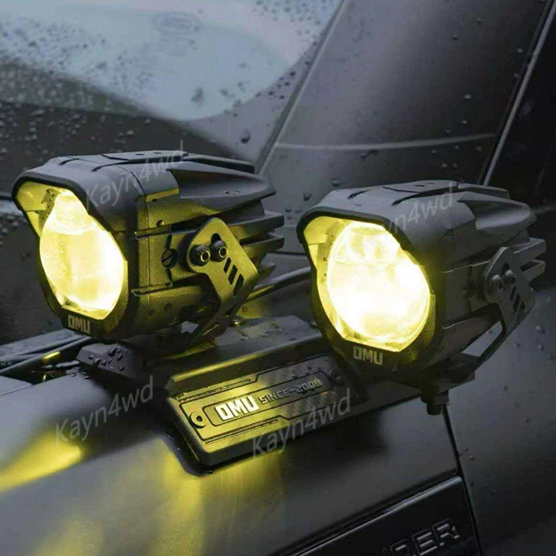 랜드로버 뉴 디펜더 90/110/130용 오프로드 4x4 악세서리 OMU A-필러 스포트라이트 마운트 브래킷 알루미늄(카본 파이버 포함)