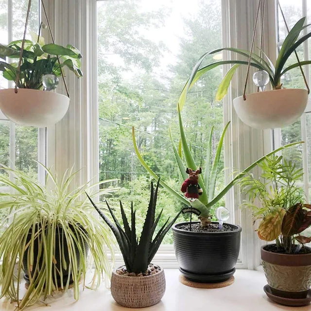 7 Db Tiszta Izzók Műanyag Öntözésgömbök Dekoratív Növények Ön Öntözési Rendszer Kültéri Edények Kerti Öntözés Bulbas Üveg - Image 5