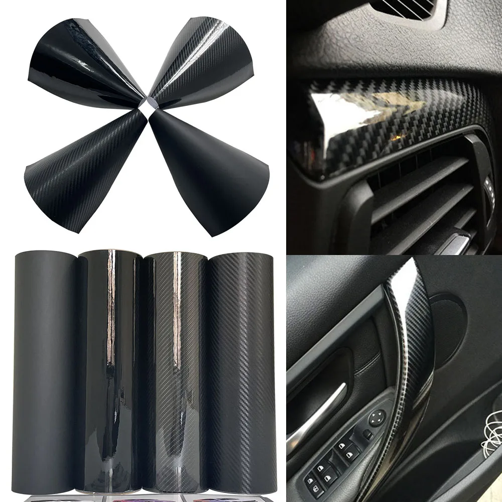 Carbon Wrap Folie, Car Wrap Folie, Zwart, 50 x 100