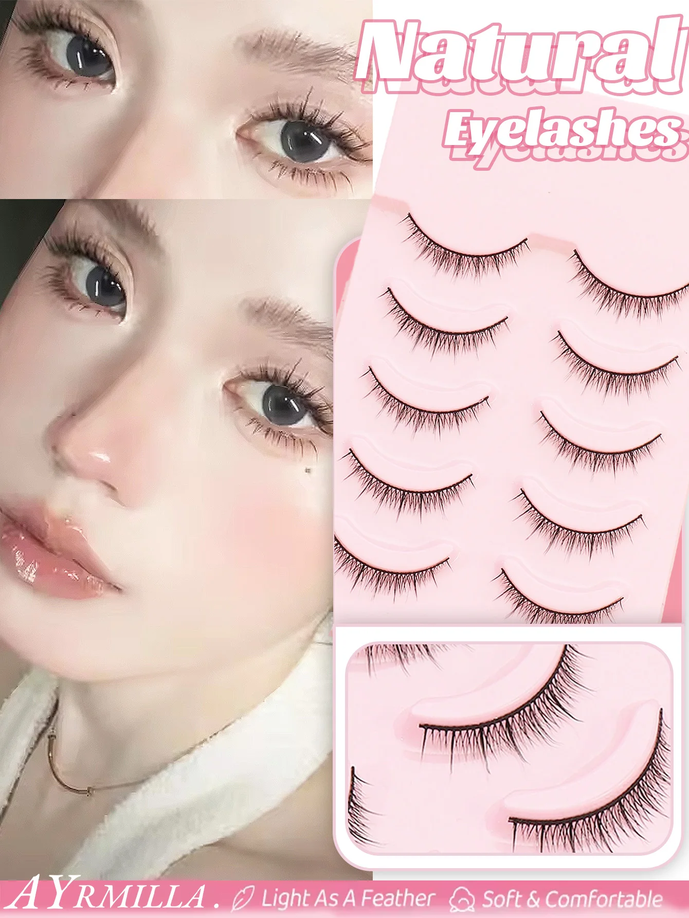 Natural False Eyelashes 1