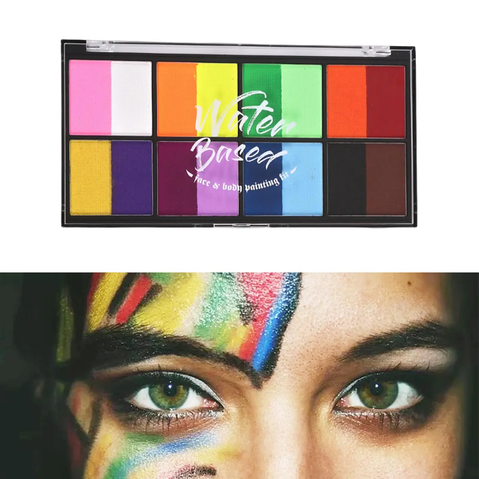 Face Body Paint Vibrant Colors Painting Palette Face Painting Cosmetic  Palette