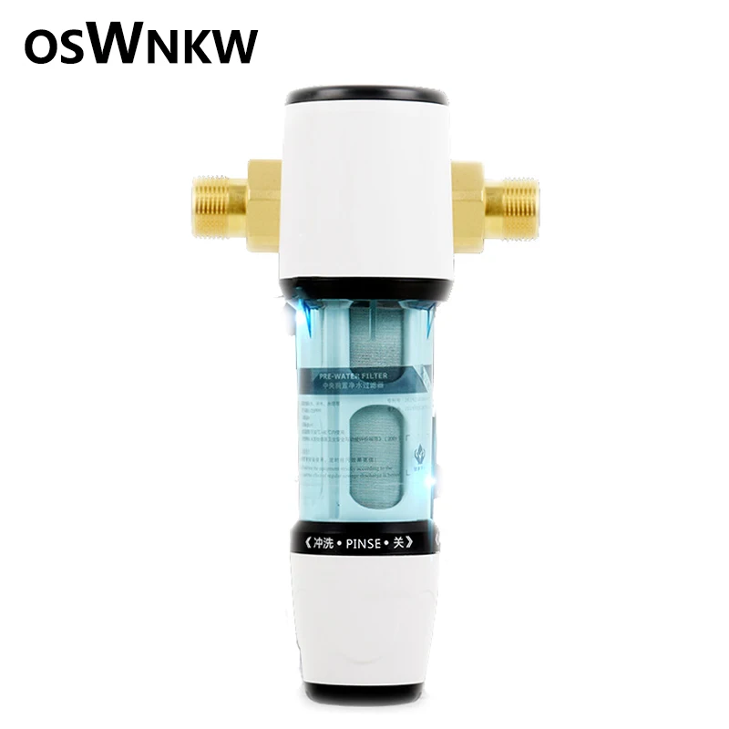 OSWNKW04 Auto Backwash Prefilter Whole House Spin Down Sediment Water