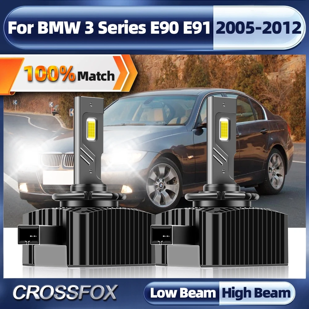 

D1S LED Headlight Canbus Auto Bulb 90W 40000LM Super Bright CSP Chip Car Lamp For BMW 3 Series E90 E91 2005-2009 2010 2011 2012