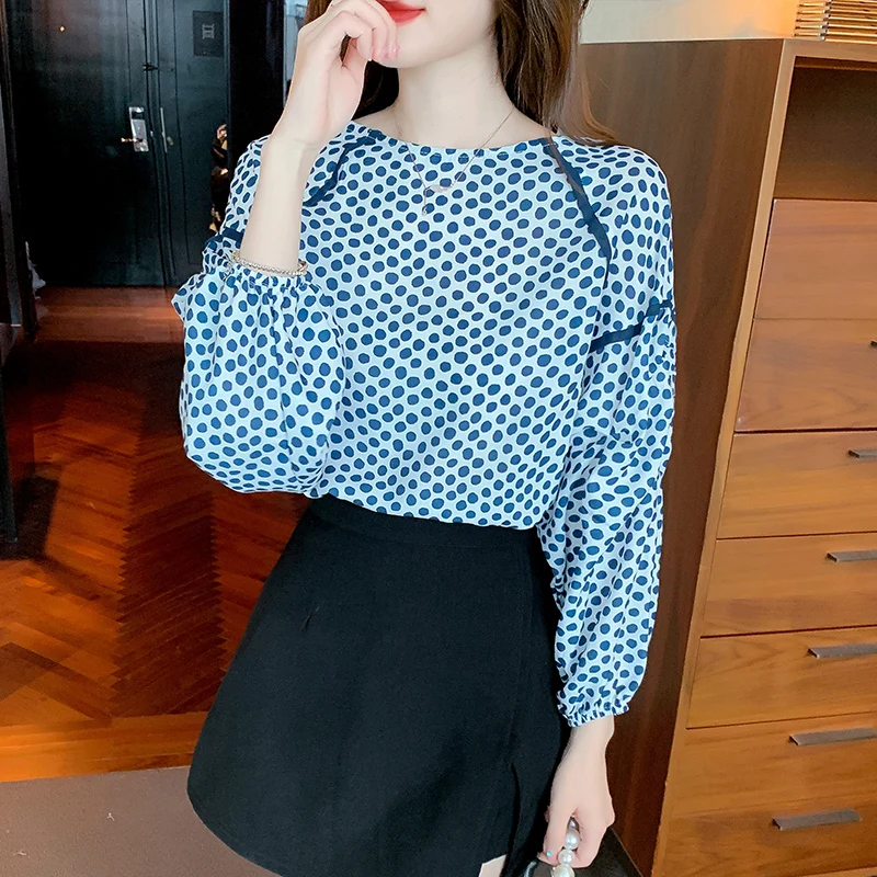 

2022 Spring Autumn Women's Blouses Fashion printing ladies shirts Long Sleeve Shirts causal Tops Blusas Mujer