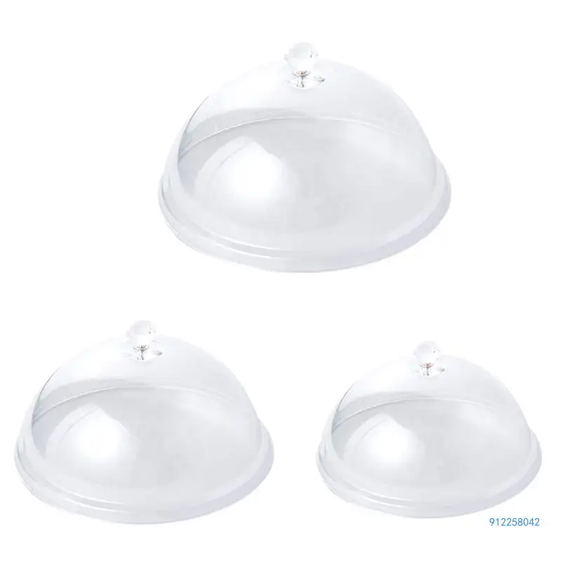 Clear Cover Dome Guard Shield Anti-insect Dustproof Keep for Fresh Covers Vegetable Cake Fruit Tray