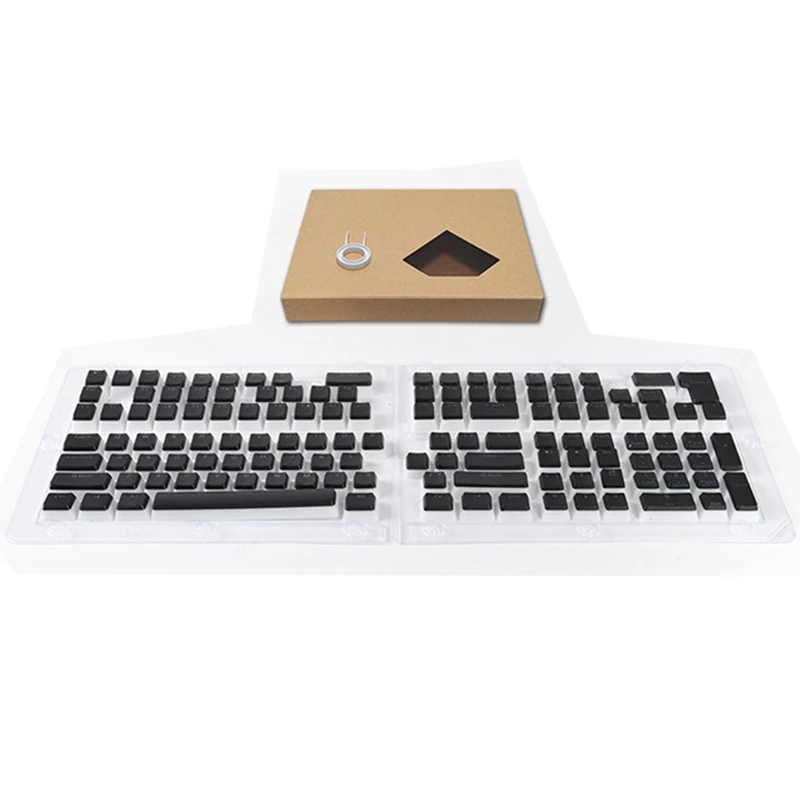 Pudim Geral Pbt Keycaps Injeção de Duas Cores Oem Keycap Translúcido para 61 62 68 84 87 104 108 980k Keyboar Mecânica 129key - Imagem 5