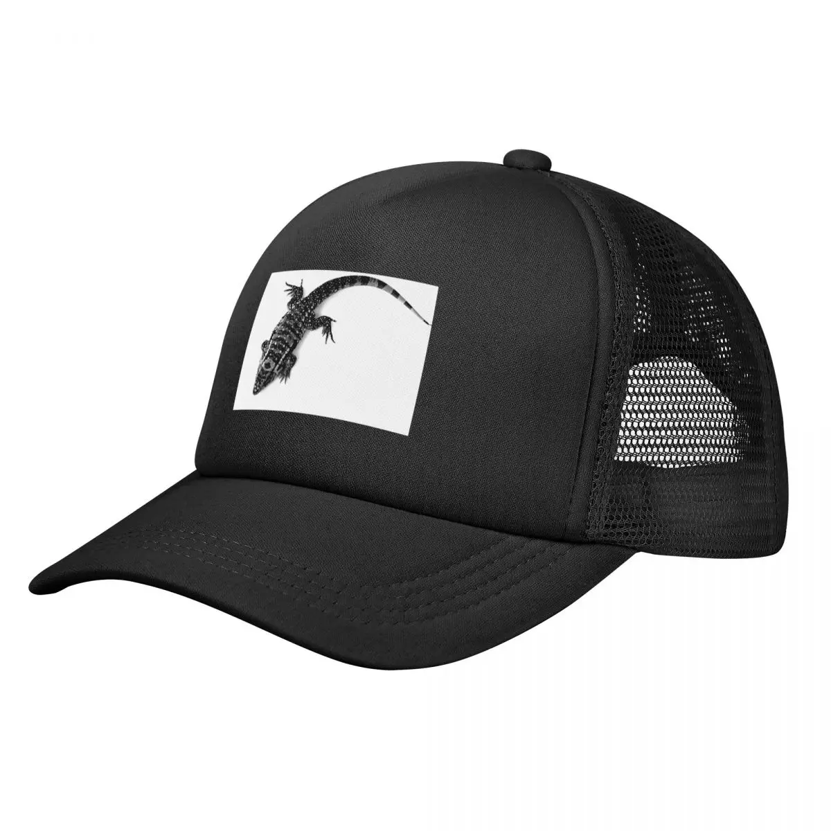 

Black and White Tegu Lizard Baseball Cap Beach Bag Christmas Hat Baseball For Men Women's
