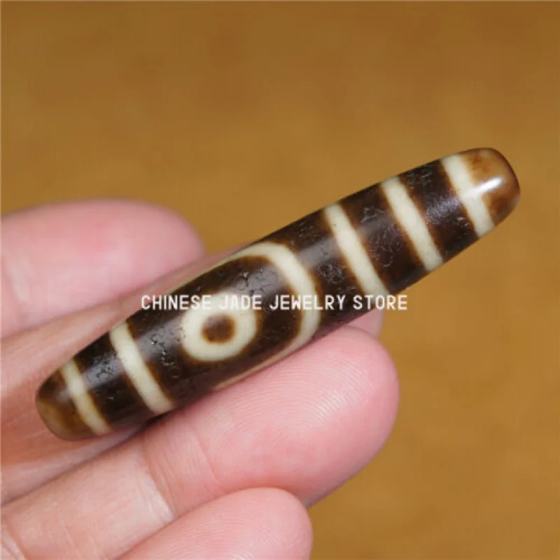 

Brown High Oily Old Agate Tibetan DZI Beads 2 Eye Totem Amulet Pendant GZI 54mm