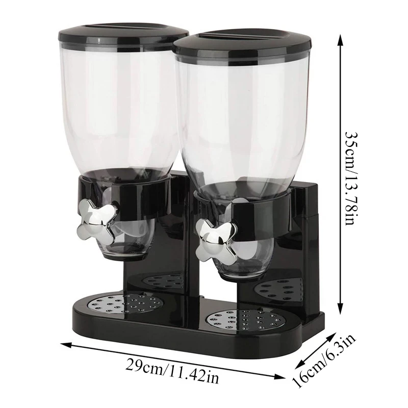 Single/Dual/Three Control Dry Food Dispenser - Multipurpose Snack, Cereal Container, No-Electricity Needed, Ideal for Christmas 6