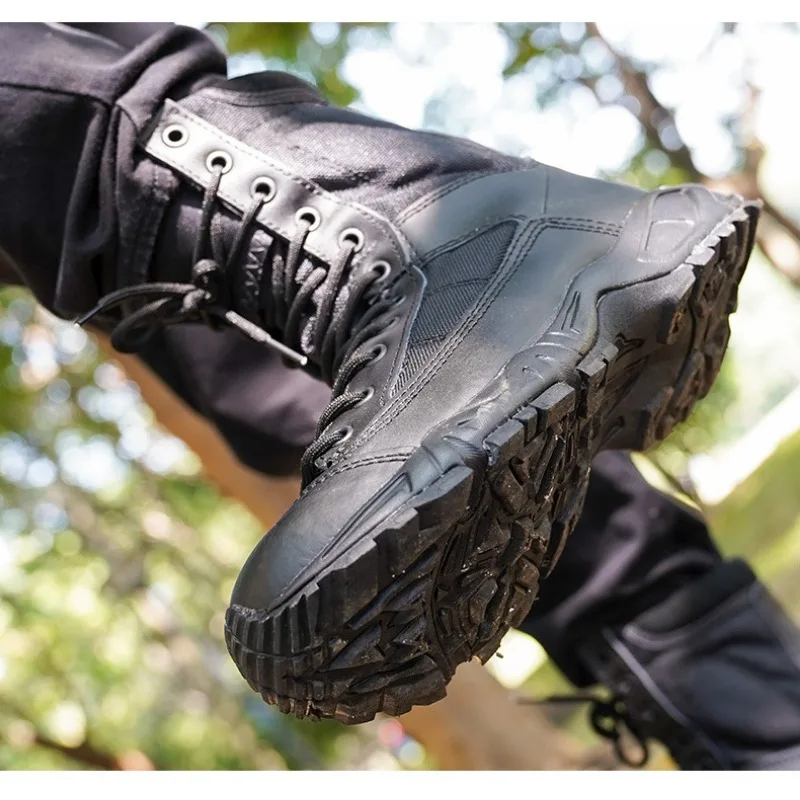 New Sport Army Men Combat Tactical Boots Outdoor Hiking Desert Leather Ankle Boots Male Combat Shoes Botas Hombre