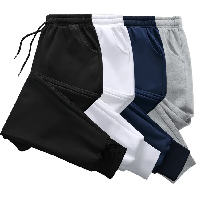 Hommes pantalons de survêtement de haute qualité cordon couleur unie pantalons de survêtement toutes saisons maison en plein air pantalon de Sport décontracté 2025 vêtements pour hommes 1