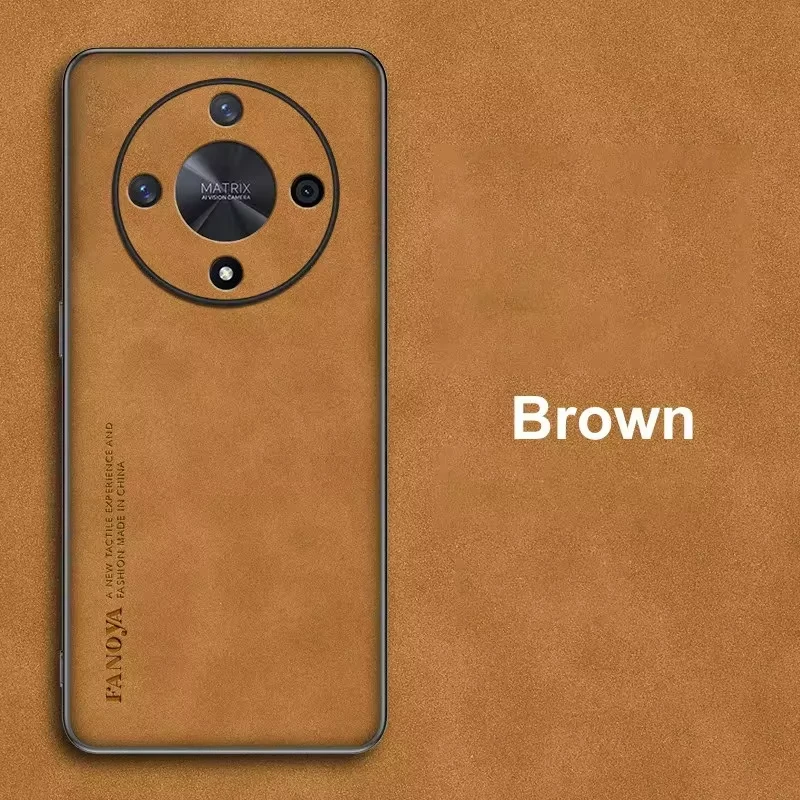 Luxury Sheepskin Leather Retro Back Cover