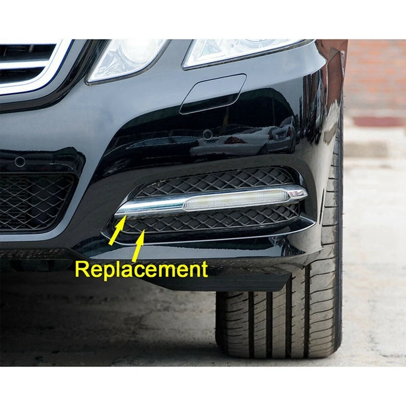 2128851723 2128851823 2128851774 2128851874 Fog Lamp Grille Cover + Decorative Strip Car For Mercedes-Benz E-Class W212