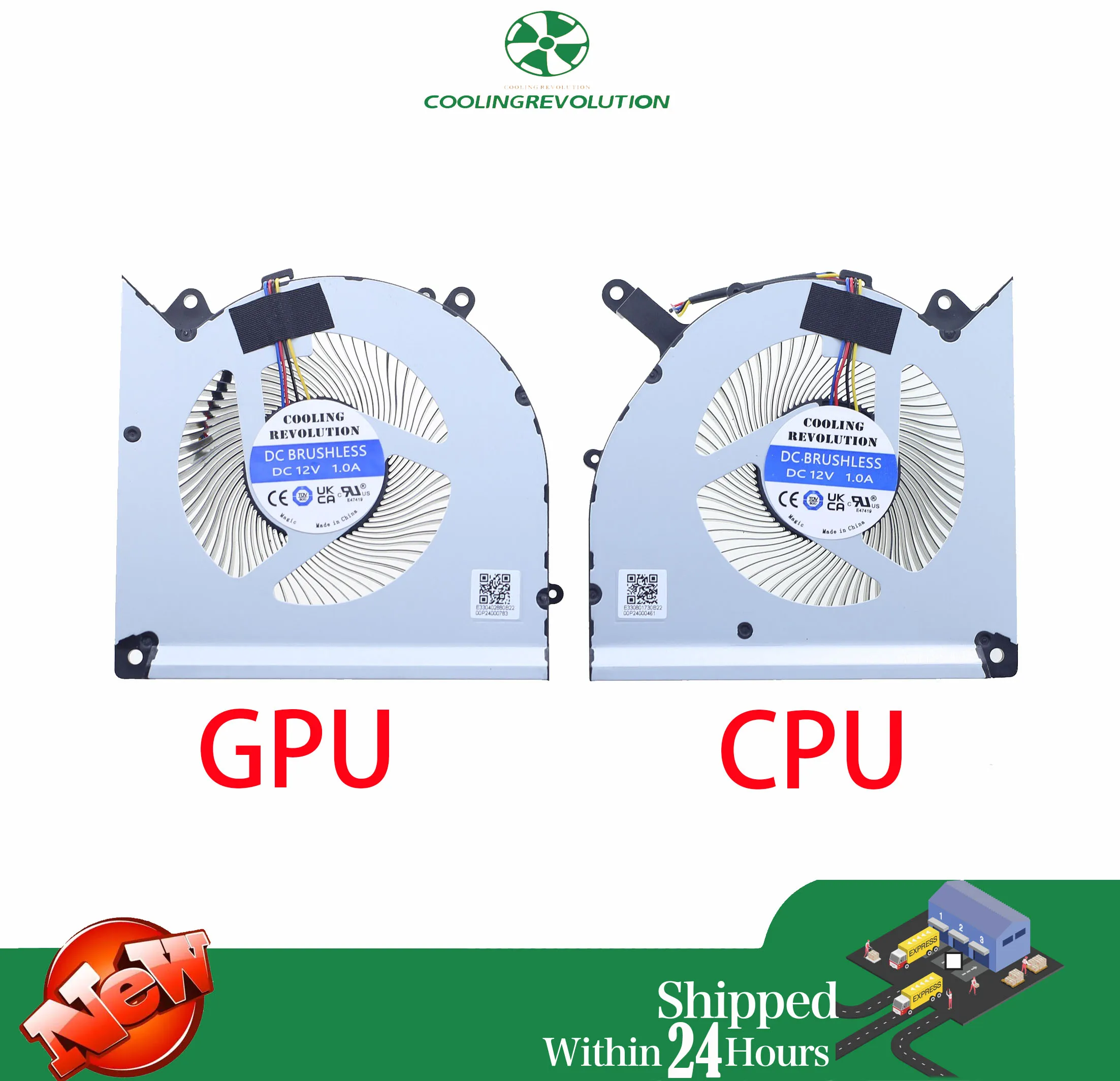 Laptop CPU GPU Cooling Fan for MSI Raider A18 HX R9-9955HX3D RTX 5080 5090 PABD18010SH
