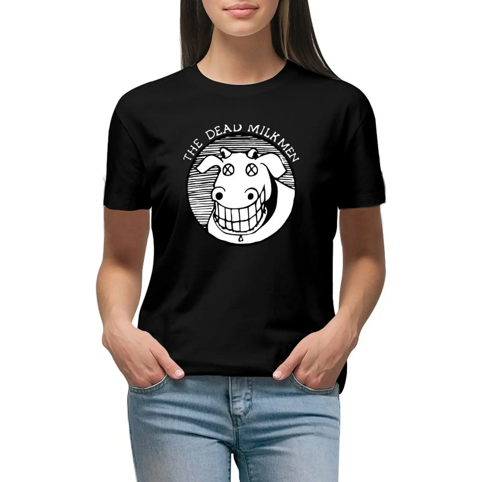 

The Dead Milkmen T-shirt summer top cute tops Aesthetic clothing summer clothes for Women