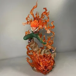 Naruto Might Guy Illuminated Anime Figure - Ten Years of Shinobi Collectible PVC Toy Gift (No box)