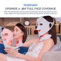 Foreverlily Face Neck Silicone LED Mask 7 Colors LED Light Photon Therapy 3D Flexible Facial Beauty Mask Skin Brighten Skin Care 5