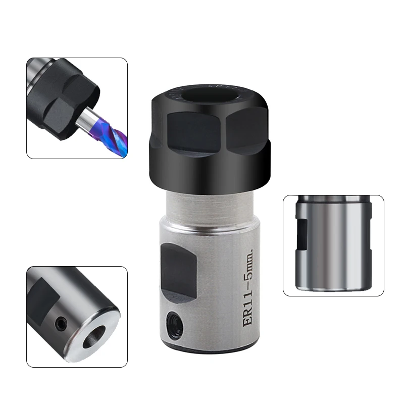 ER8 ER11 ER16 ER20 C10 C16 C20 C25 Tool Holder Motor Shaft Post Spindle 6mm 8mm 5mm 10mm for ER Tool Holder Engraving Machine spring collet tool holder collet chuck lathe tool holder spring collet chuck collet chuck holder engraving collet chuck collet block holder