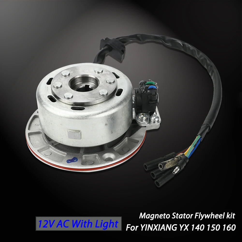 12V AC Ignition Magneto Stator Flywheel kit flywheel puller With Light For YINXIANG YX 140cc 150cc 160cc KAYO BSE SDG SSR Pitsterpro Dirt Bike