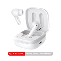 Premium ANC Wireless Bluetooth Earphones with Noise Cancellation and Enhanced Clarity (White)