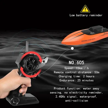 Mini RC Speed Boat Toy Funny Ship Remote Control Boats Toys 5
