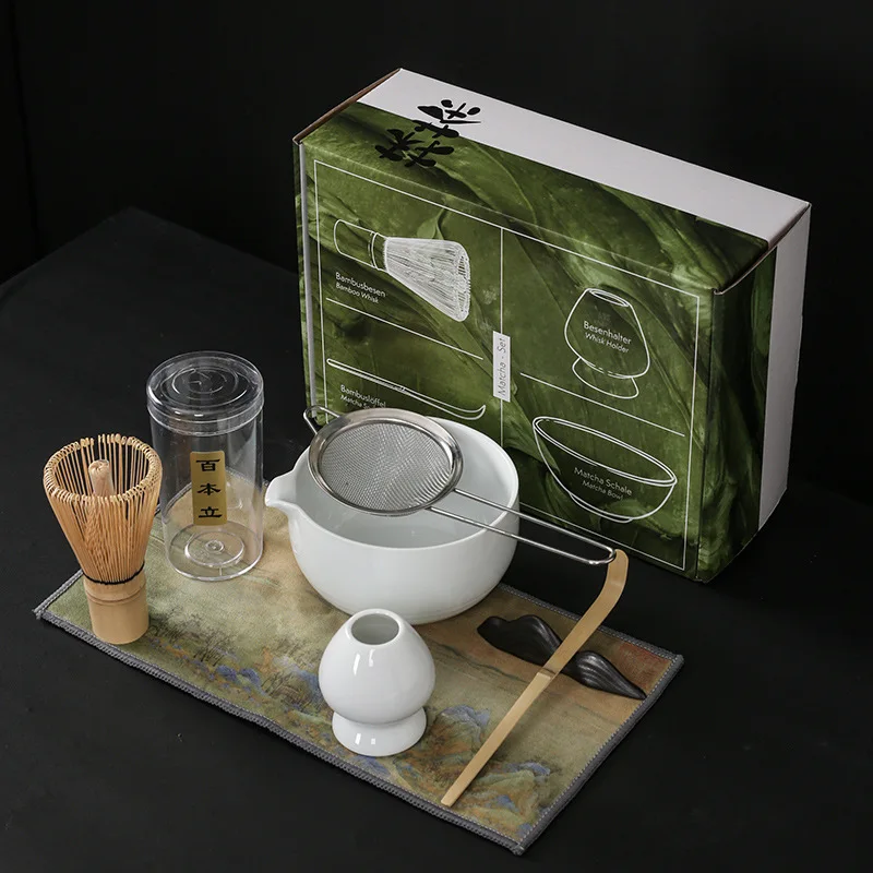 

Japanese Tea: Matcha Set: Baiben Li Matcha Brush Beating Matcha Tool Tea: Li Tea Set Matcha Bowl