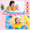 12/24/36PC Cowboy Rubber Duck Bulk Mini Car Yellow Duckies Bath Toys Party Favor with Necklace Sunglasses Duck Car Dashboard 6