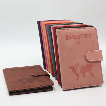 Portafoglio porta passaporto portafoglio porta carte di credito in pelle Pu accessori da viaggio per donna uomo custodia per passaporto
