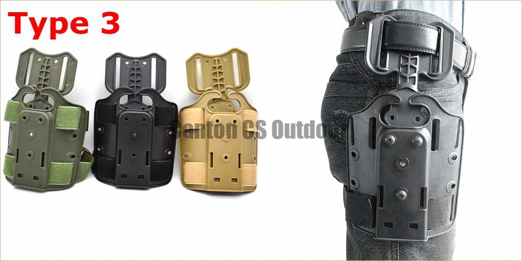 Description Picture 4 of itemTactical Drop Leg Platform Drop Leg Panel Attachments for Holsters Pistol Holster Thigh Holder for Glock 17 19 Beretta M9 P226