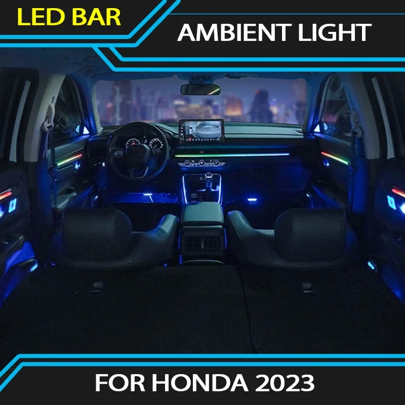 Ambient light for Honda 2023 Atmospher interior ambiente beleuchtung CRV ambient lights LED lighting 64 colors