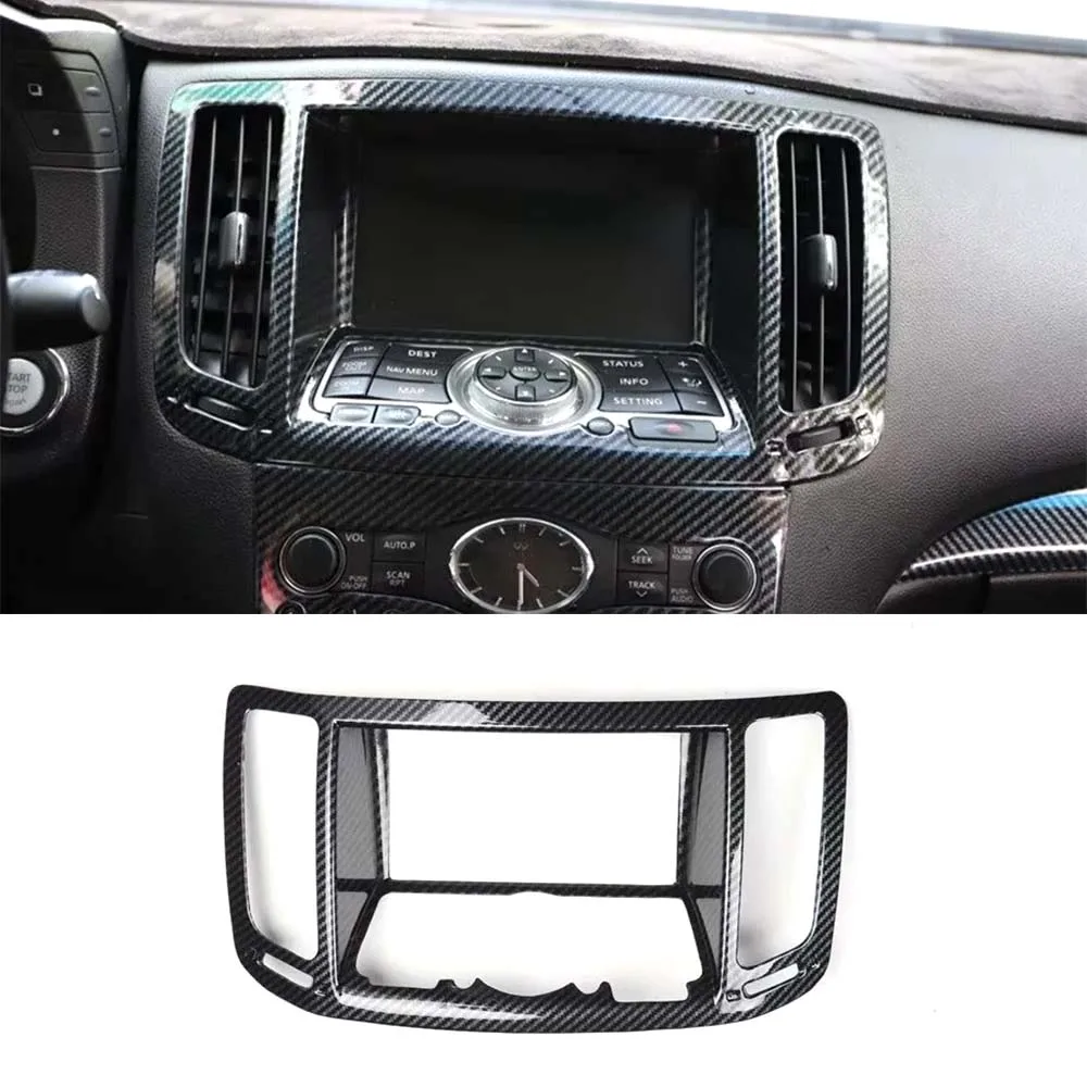 

Car Dashboard Central Console Decoration ABS Sticker Trim For Infiniti G25 G37 2010 2011 20122013 Auto Styling Accessory