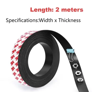 แถบแม่เหล็กอ่อน แถบยาวสามารถตัดได้ตามต้องการ และแม่เหล็กสำหรับการสอนมีแรงแม่เหล็กที่ยาวนาน 7