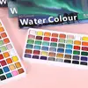 12/60 Color Solid Watercolor Paint Set Basic Neone Glitter Watercolor Pigments for Drawing Art Paint Supplies 6