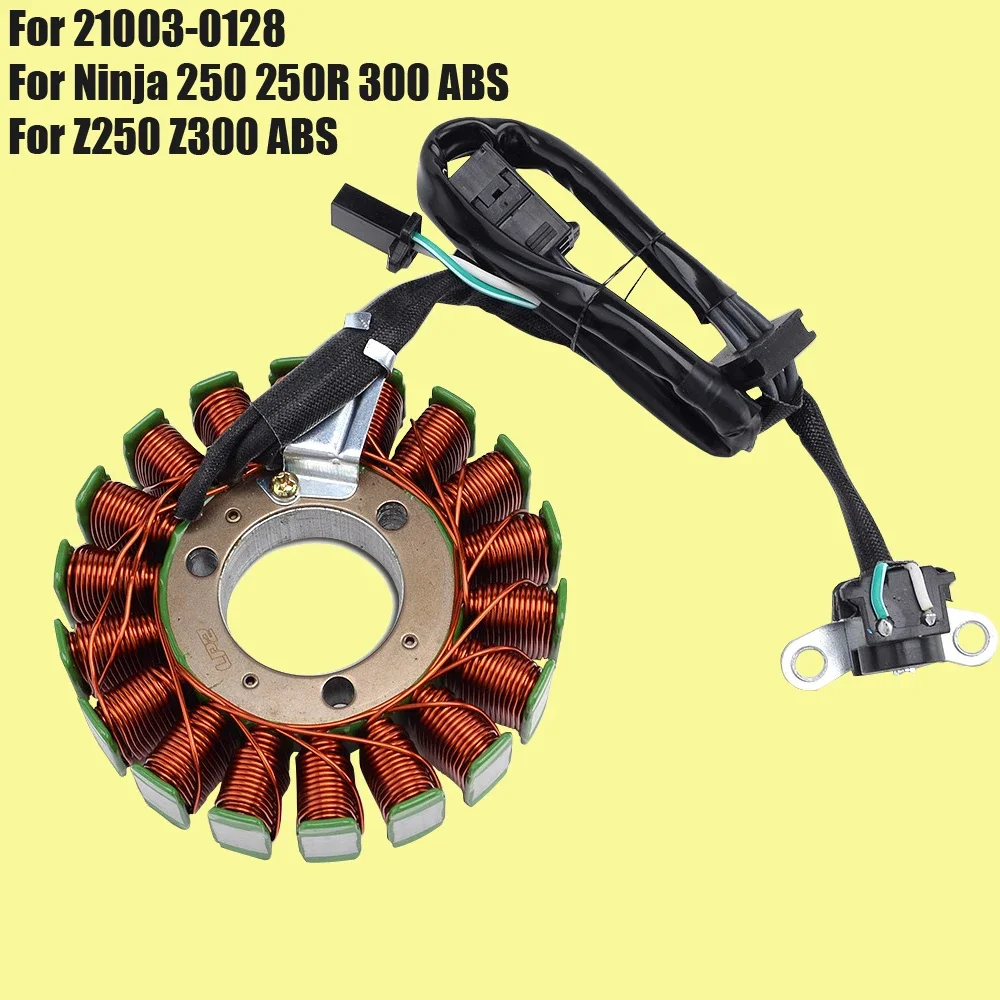

Stator Coil for Kawasaki Ninja 250 300 ABS 250R Z250 Z300 ABS 21003-0128