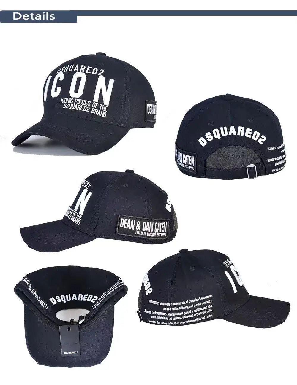 2022 New Dsquared2 Brand Letter Cotton 