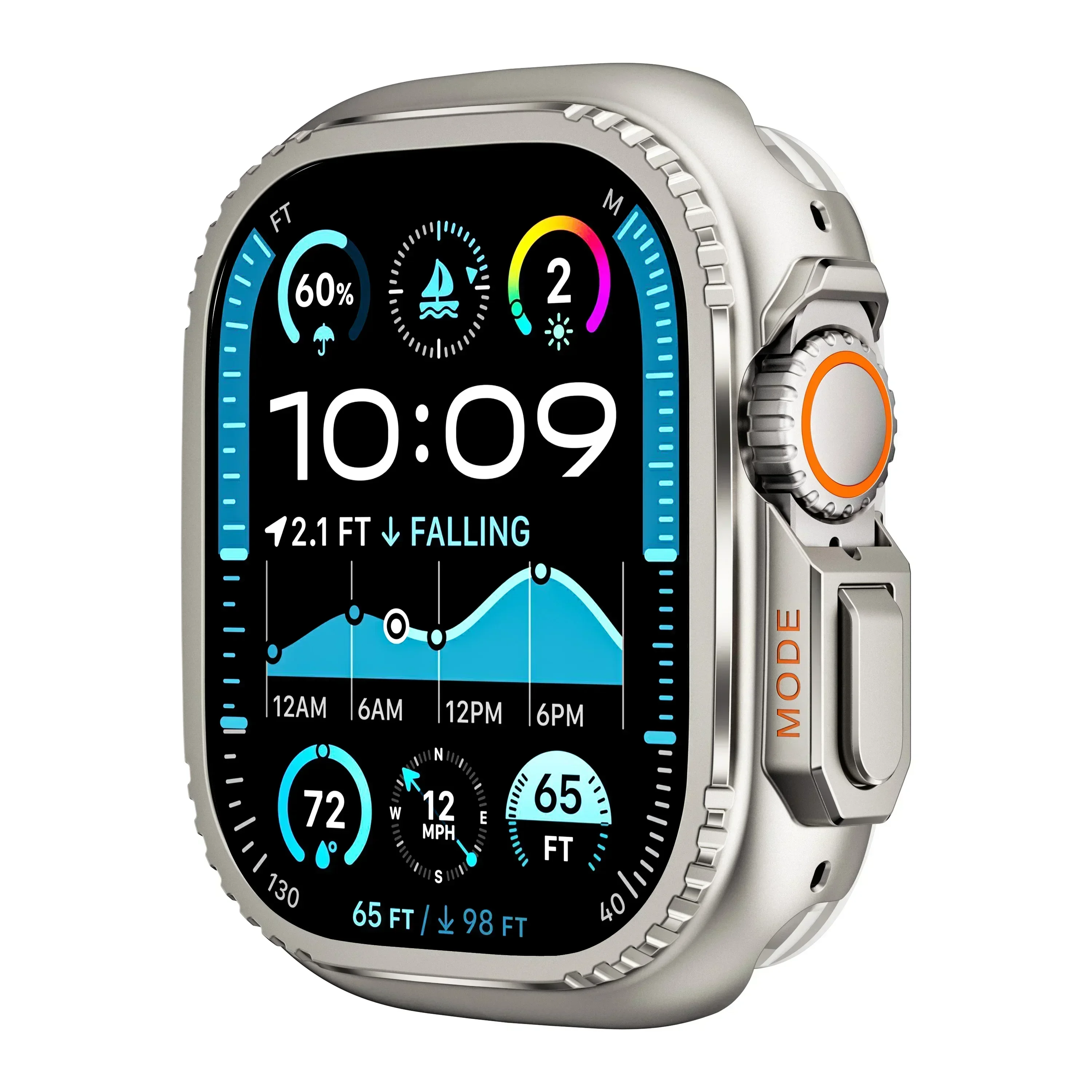 Premium Aluminum Metal Watch Protector Case - Durable Bumper Frame Cover